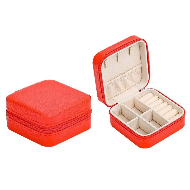 PU Leather Jewellery Box Red