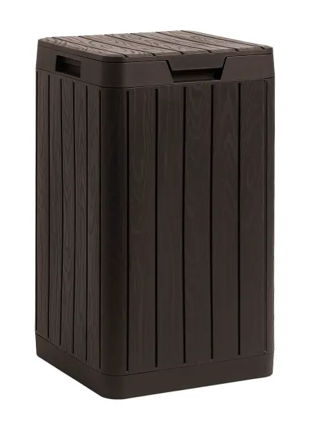 TOOMAX RIO GARDEN zahradní plastový koš 80 L - hnědá