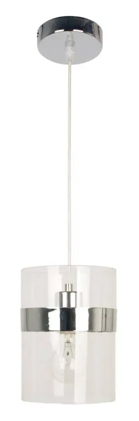 Závěsná lampa 1xE27 chrom BRANDO