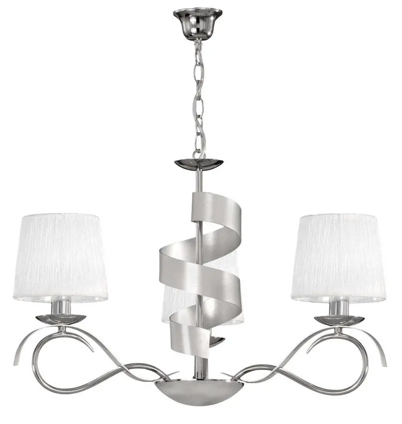 Stropní svítidlo chromový lustr 3x40W E14 Denis