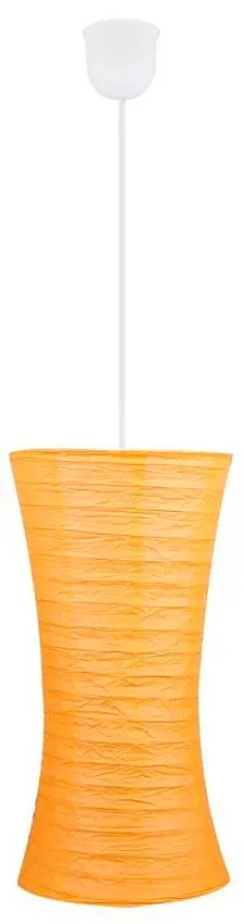 Oranžová papírová závěsná lampa, nastavitelná, 60W E27 Tai