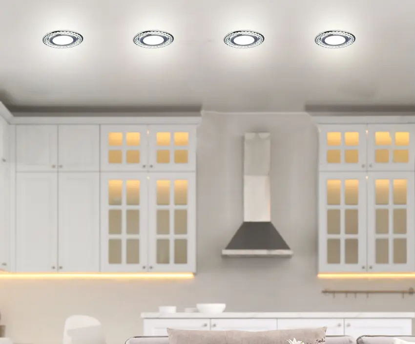 Stříbrné LED stropní svítidlo 6500K SSP-30