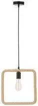 Závěsná lampa Quadro černá+béžová 1x40W E27