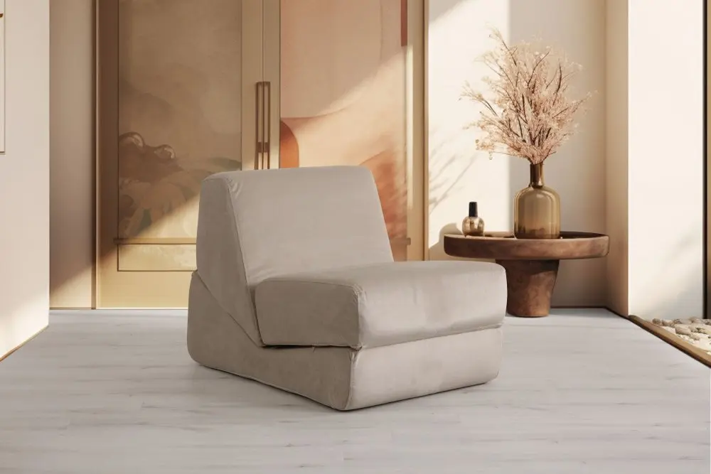 Rozkládací křeslo Origami Convertable - Shiny Cream