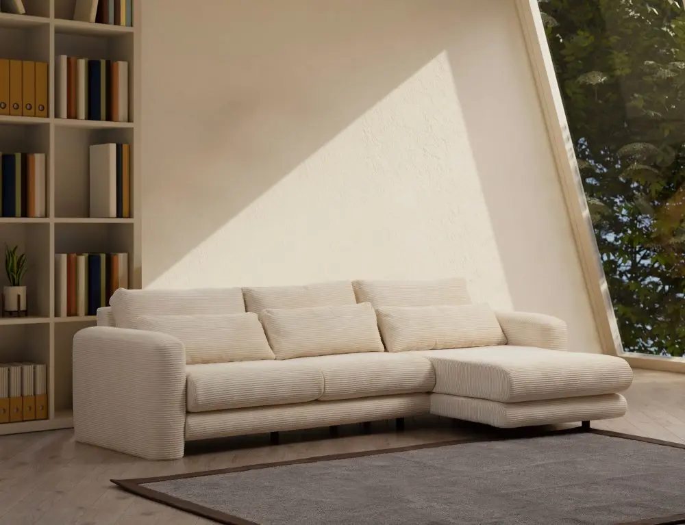 Rohová sedací souprava Lily Corner Right Beige