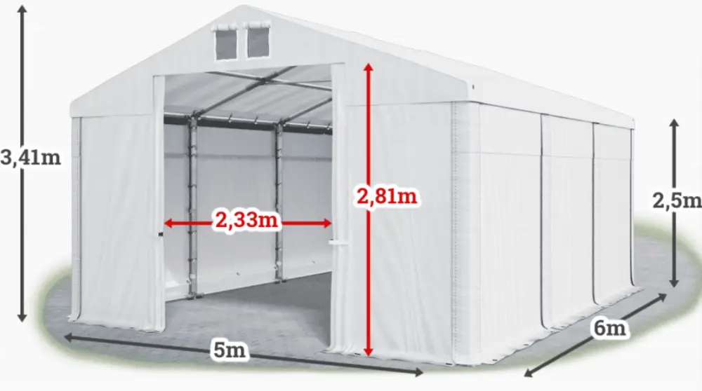 Skladový stan 5x6m PROFI