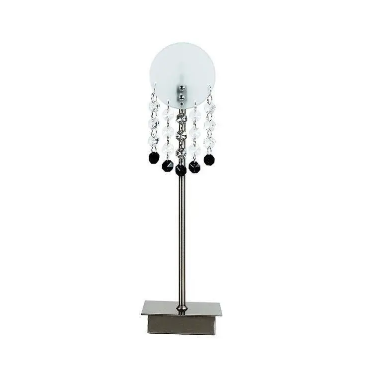 Stolní lampa Luxor z matného niklového skla