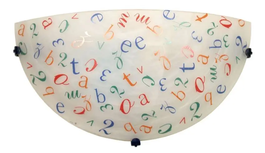 Nástěnná stropní lampa Stropní lampa s písmeny 60W