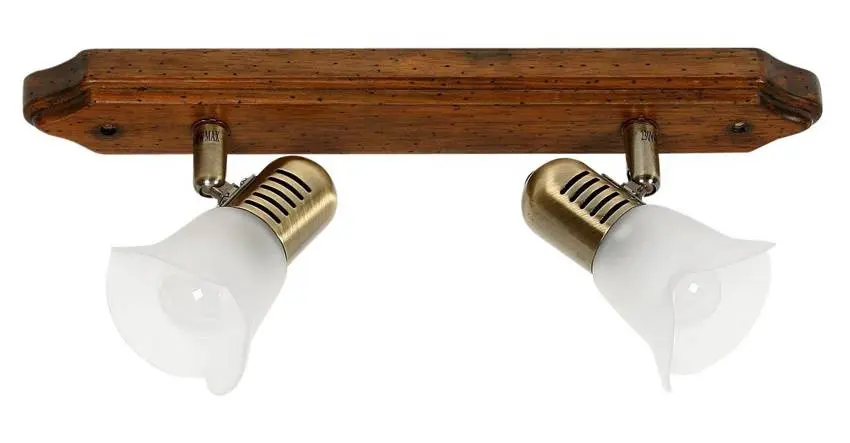 Stropní svítidlo Coloseo 2X40W R50 E14 tmavé dřevo