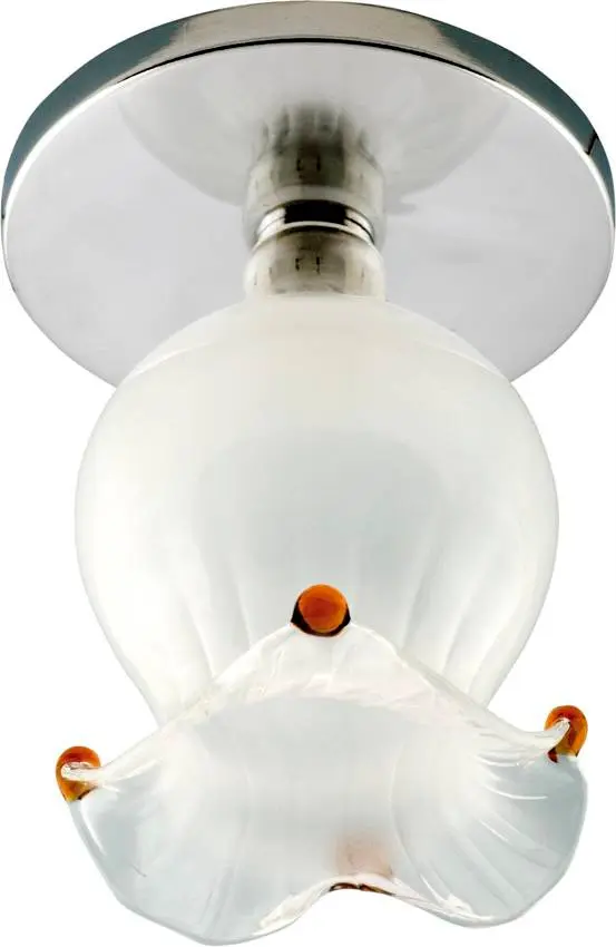 Stropní svítidlo Candellux Sk-38 s pevnou vrstvou ze skla, květina, zvonek