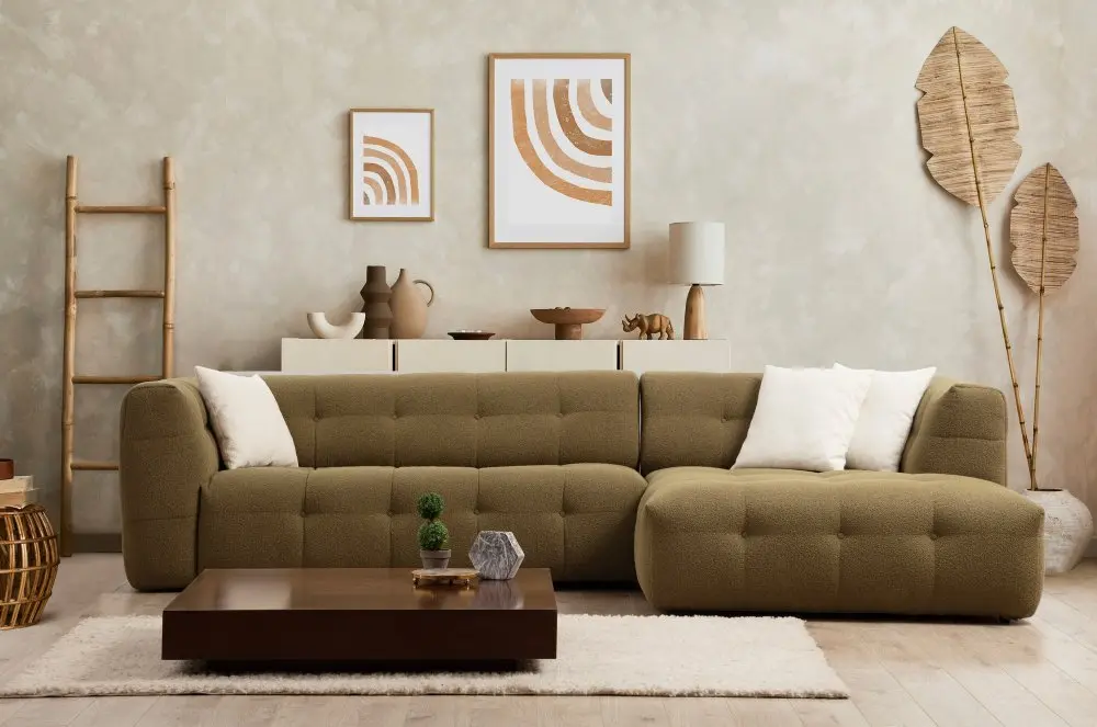 Rohová sedací souprava Cady 3 Seater Right - Khaki