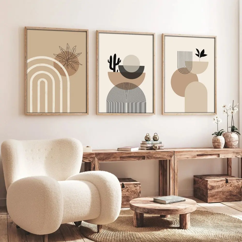Dekorativní rámovaný obraz z MDF (3 kusy) Huhu264 - 50 x 70