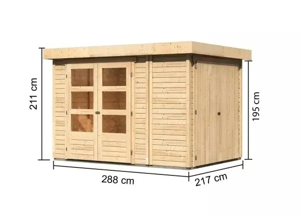 Dřevěný zahradní domek RETOLA 2 Lanitplast
