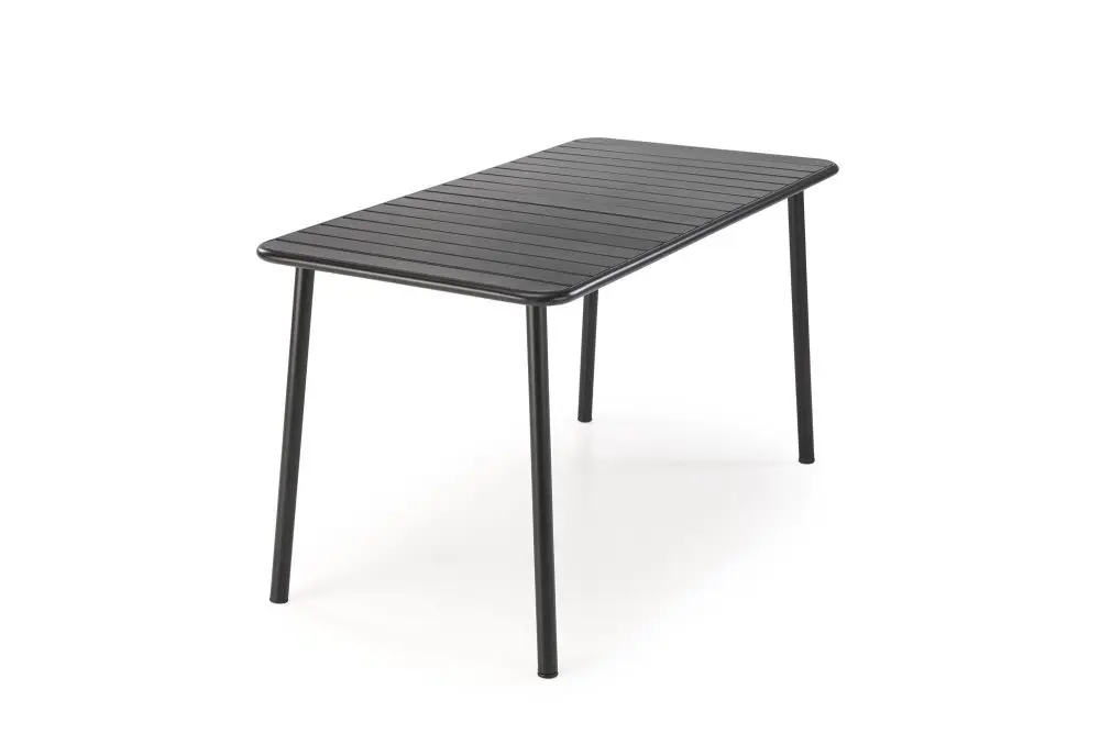 HALMAR Kovový zahradní stůl Bosco 140 cm černý