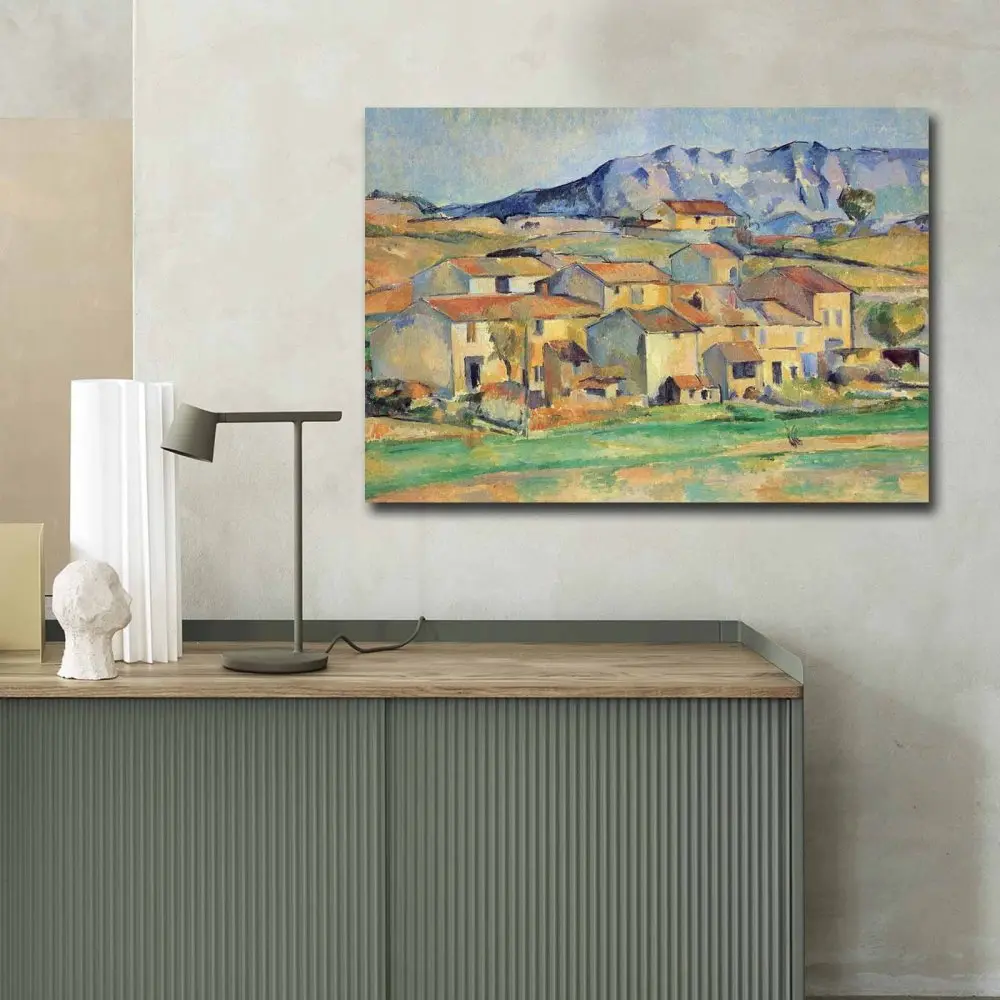 Wallity Obraz na plátně Paul Cézanne – Vesnička Payannet poblíž Gardanne
