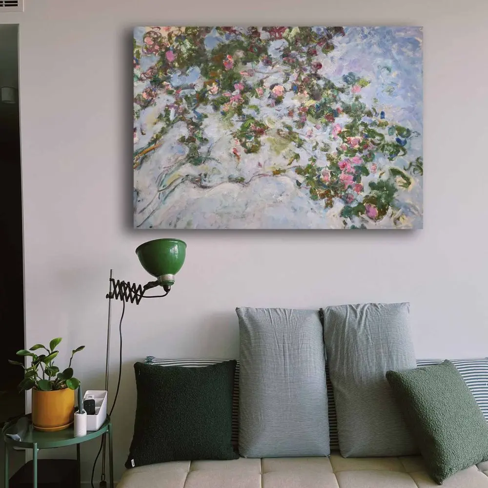 Wallity Obraz na plátně Claude Monet – Růžový keř