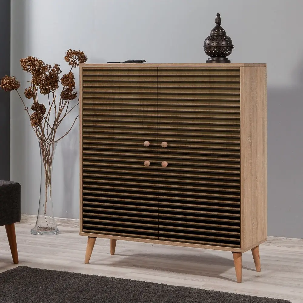 Skříňka Mega Sonoma Oak Stripes II
