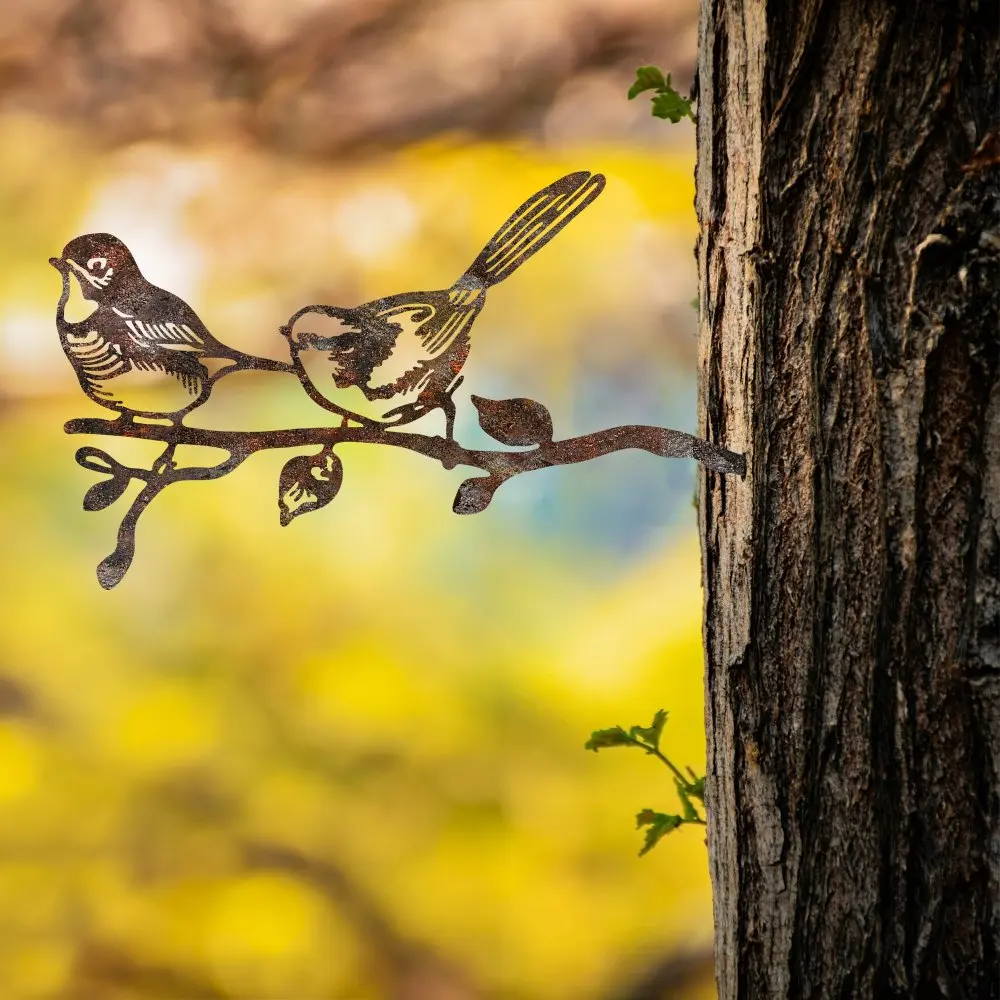 Zahradní dekorace Bird On The Branch 04 - Brown