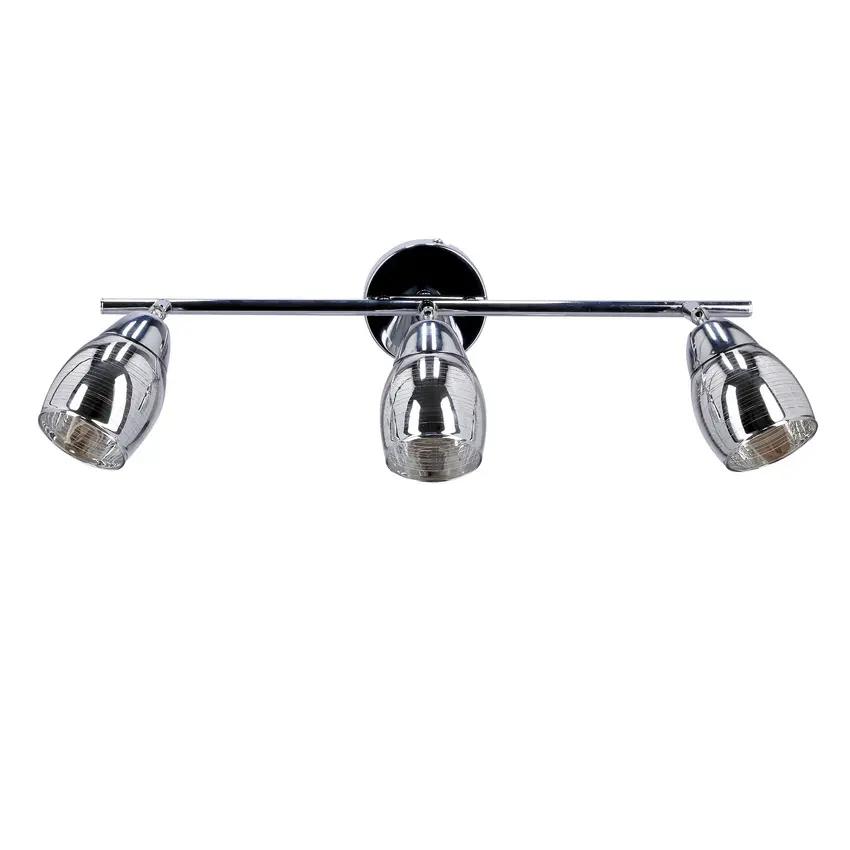 Stropní lampa Virginia s chromovým páskem, e14, zrcadlové stínidlo