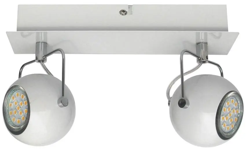 Stropní lampa Tony strip 2X3W led GU10 bílá