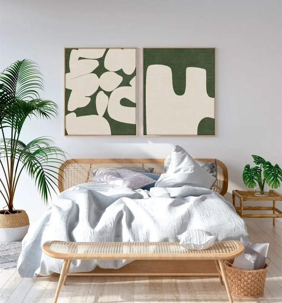 Dekorativní rámovaný obraz z MDF (2 kusy) Huhu202 - 50 x 70