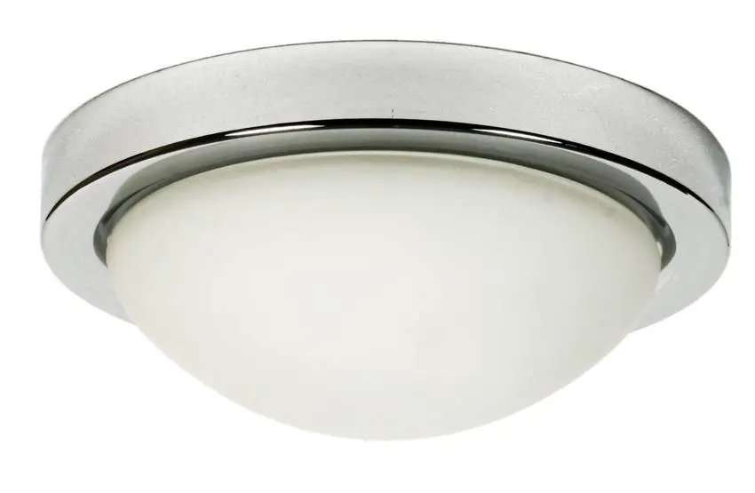 Stropní lampa chrom/bílá 32cm 2xE27 Roda