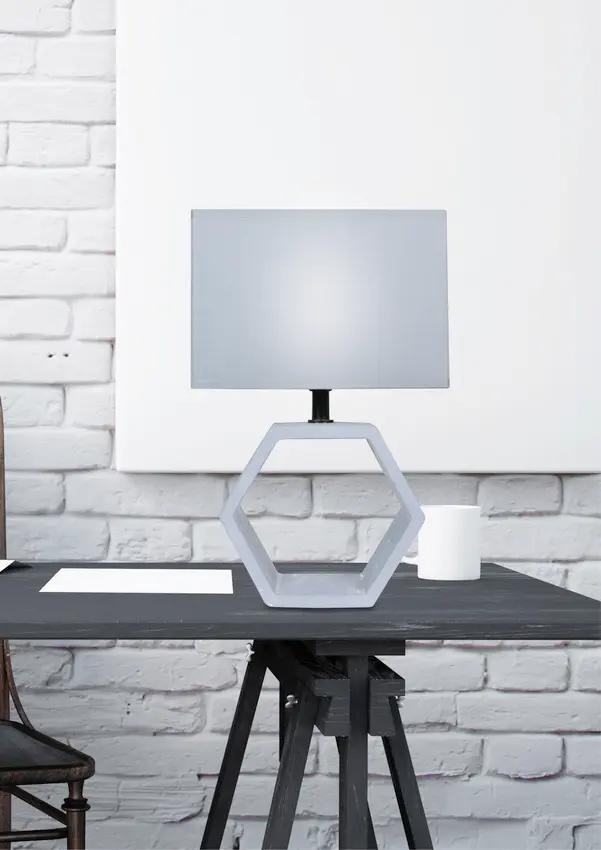 Stolní lampa Vidal z grafitu a keramiky