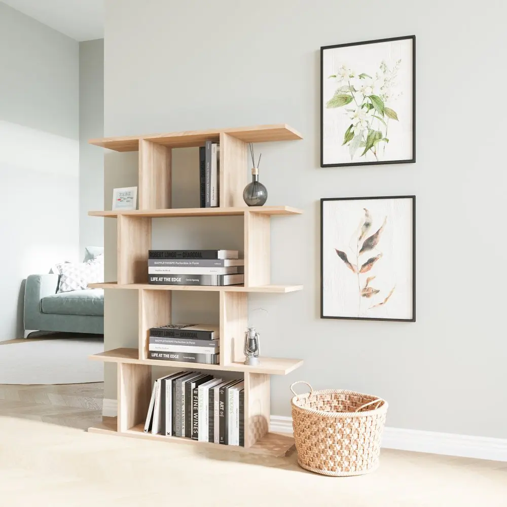 Hanah Home Knihovna Harmon 90 cm dub bardolino přírodní