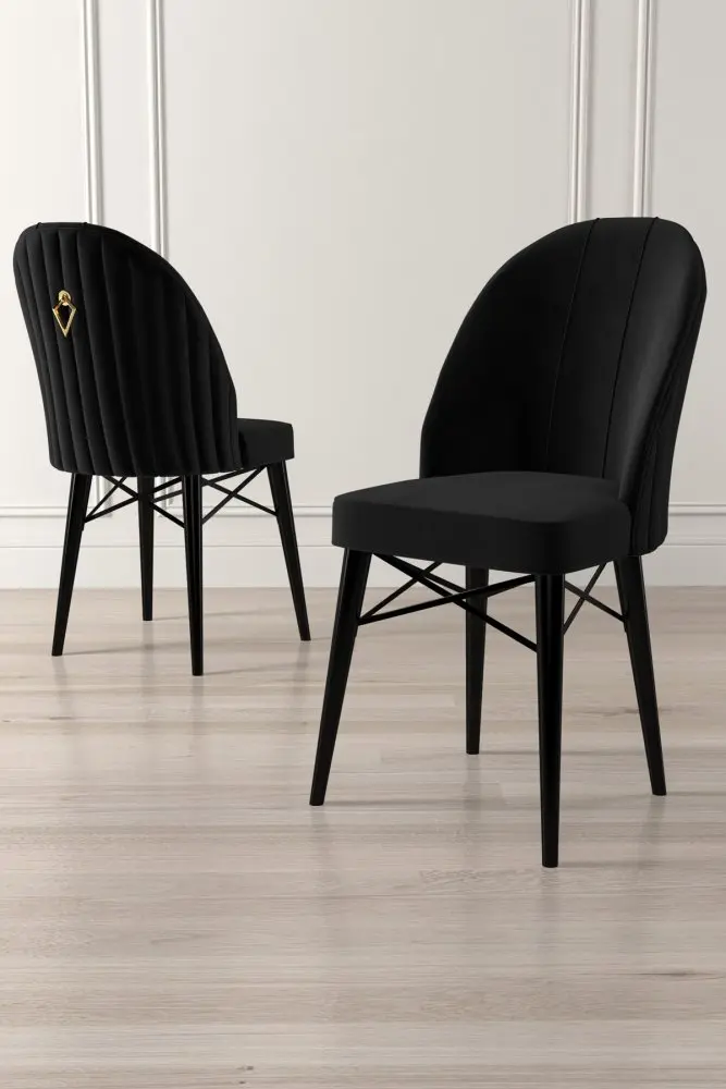 Sada židlí (4 kusy) Ritim - Black