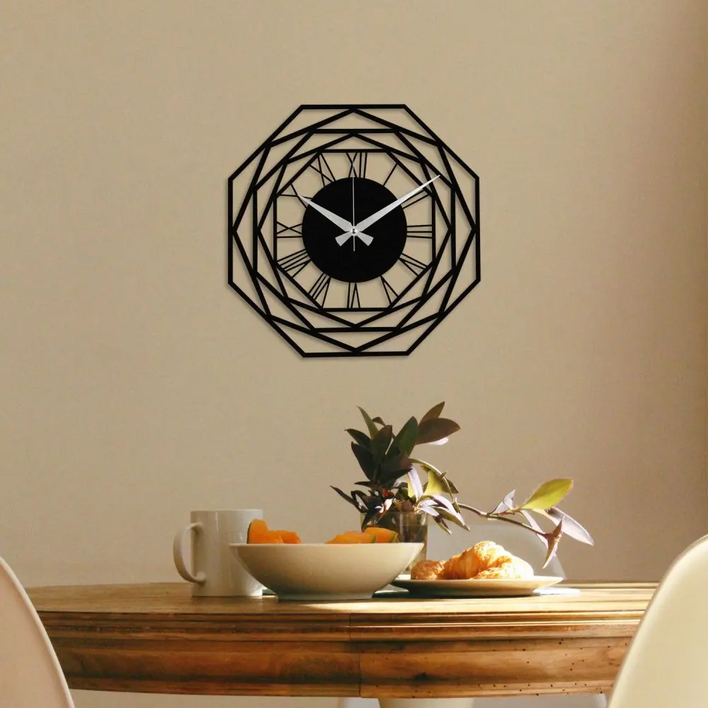 Dekorativní kovové nástěnné hodiny Enzoclock - S012