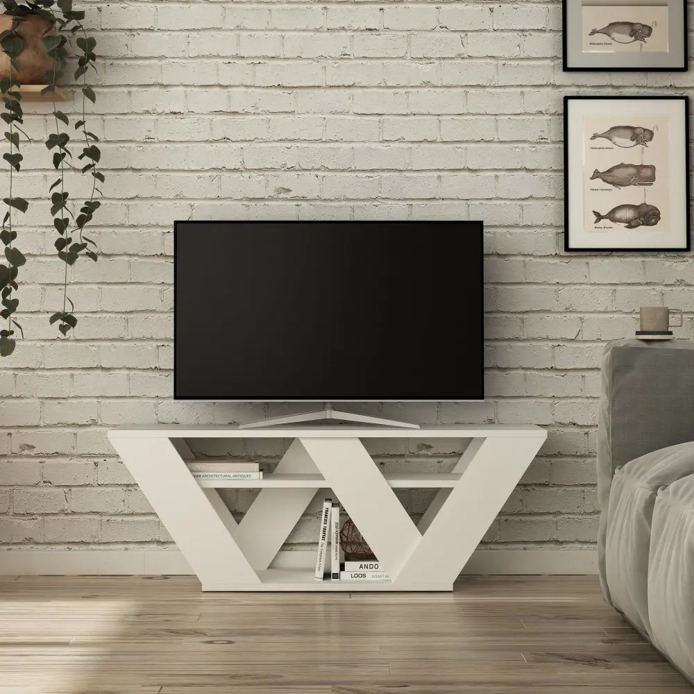 Kalune Design TV stolek PIPRALLA 110 cm bílý