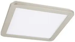 Minimalistické stropní svítidlo NEXIT do koupelny – saténově stříbrné 30 cm – stmívatelné stropní svítidlo LED 3000K 18W IP44
