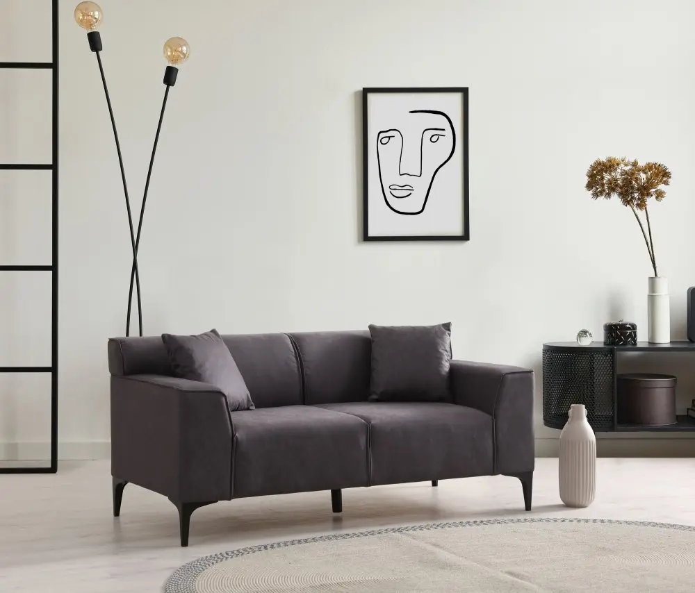 Dvoumístná pohovka New Petra 2 - Anthracite