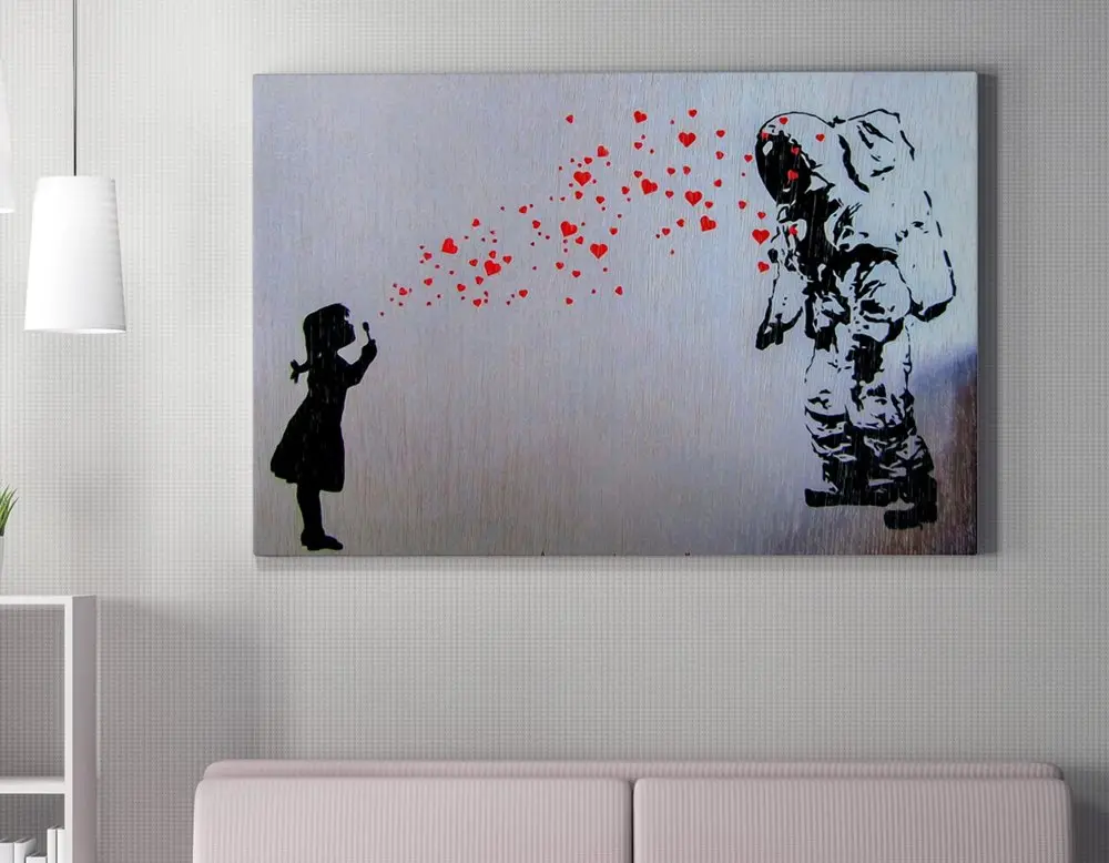 Wallity Nástěnný obraz ASTRONAUT plátno 70 x 100 cm
