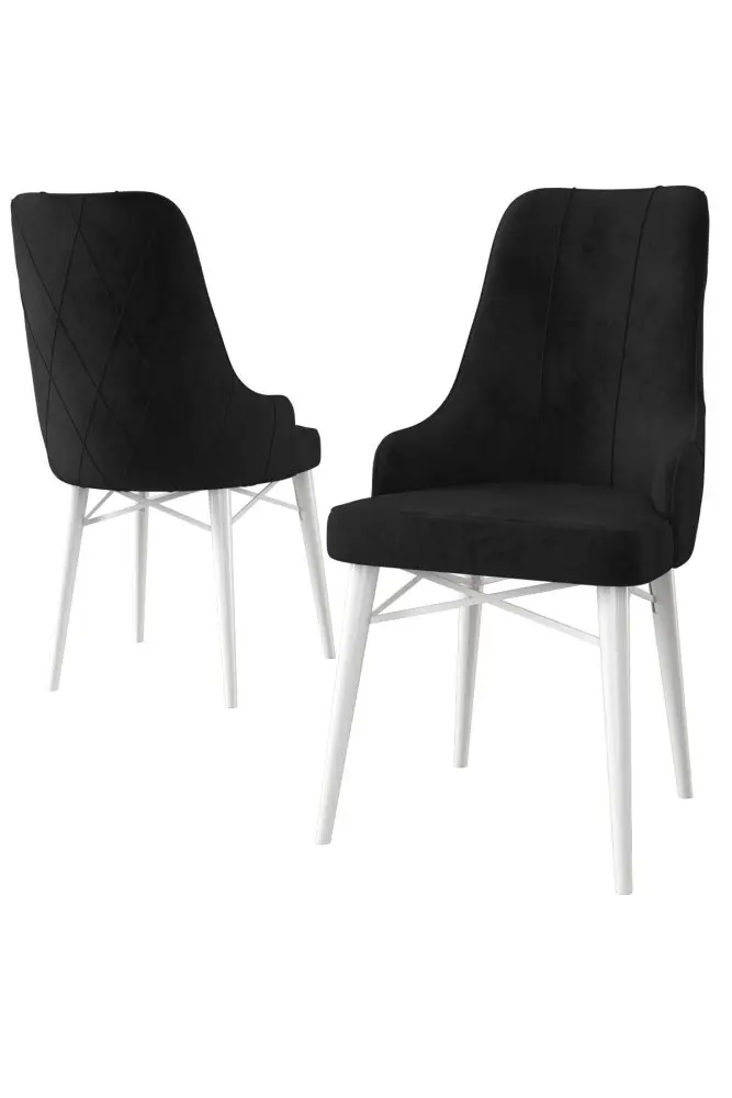 Sada židlí (2 kusy) Neta - Black, White