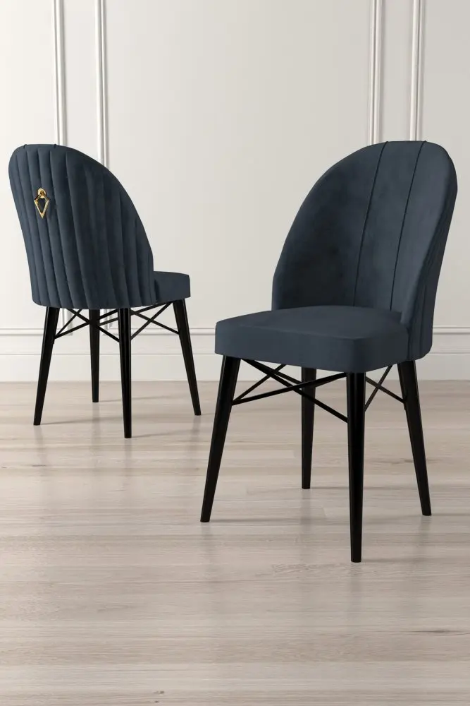 Sada židlí (4 kusy) Ritim - Anthracite, Black