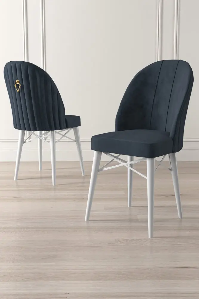 Sada židlí (4 kusy) Ritim - Anthracite, White