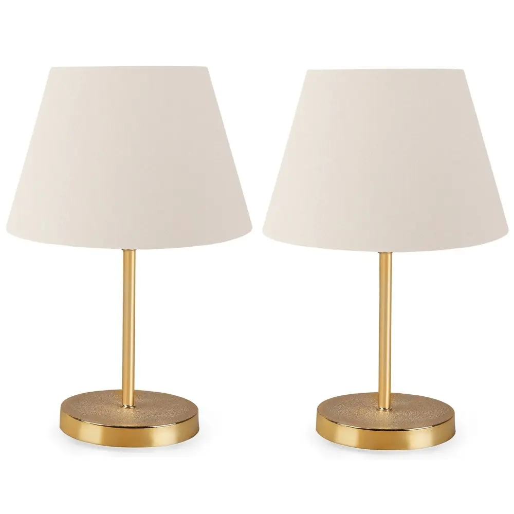 Opviq Sada 2 stolních lamp Deno krémová