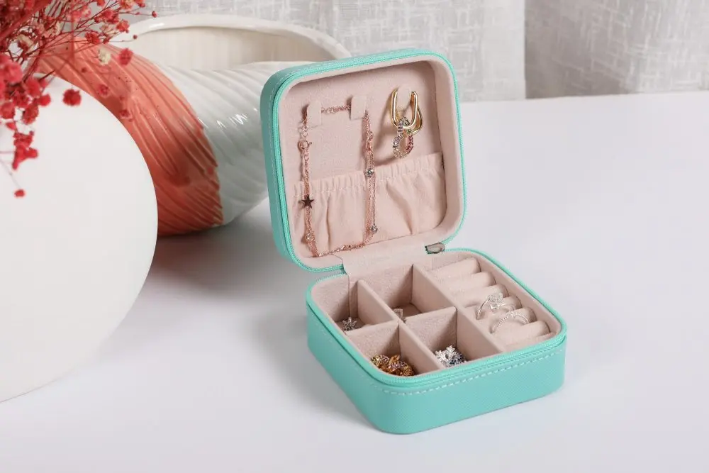 PU Leather Jewellery Box Mint