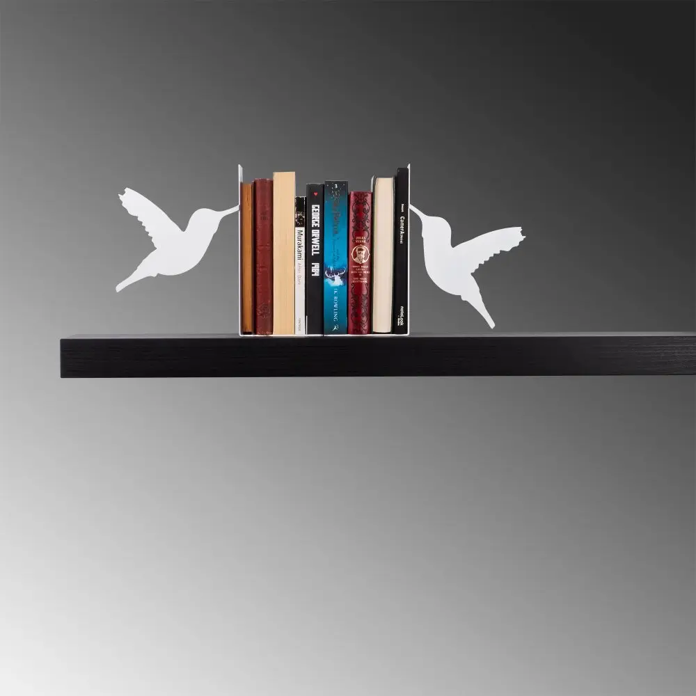 Metal Bookend Kitap tutucu 11 - White
