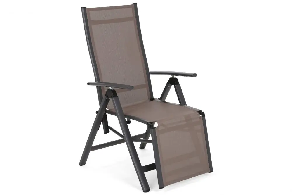 Home&Garden Zahradní židle Ibiza Relax Grey / Taupe