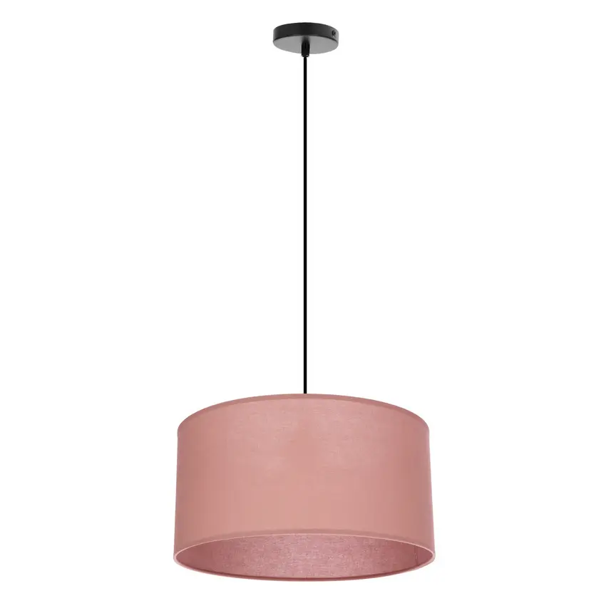 Závěsná lampa SHANTI černá 1x40 E27 stínidlo vřes
