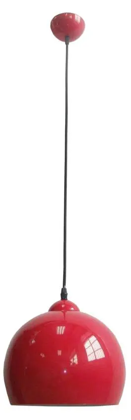 Závěsná stropní lampa 1X60W E27 červená STUDENT