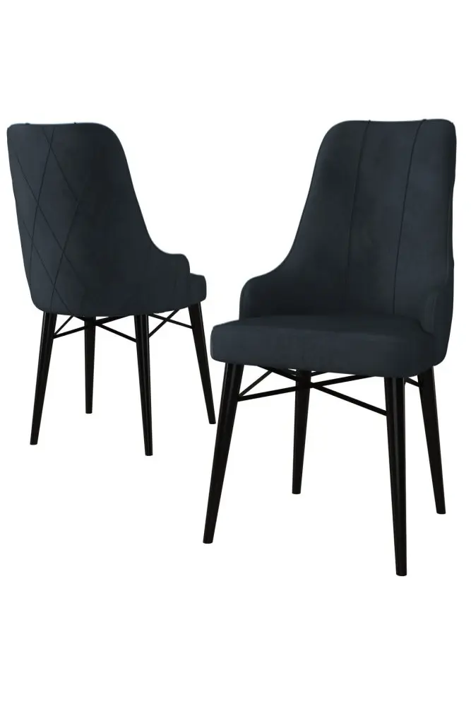 Sada židlí (6 kusů) Neta - Anthracite, Black