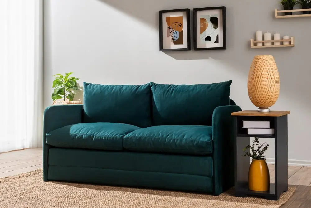 Dvoumístná rozkládací pohovka Saga XL 2-Seater - Petrol Green