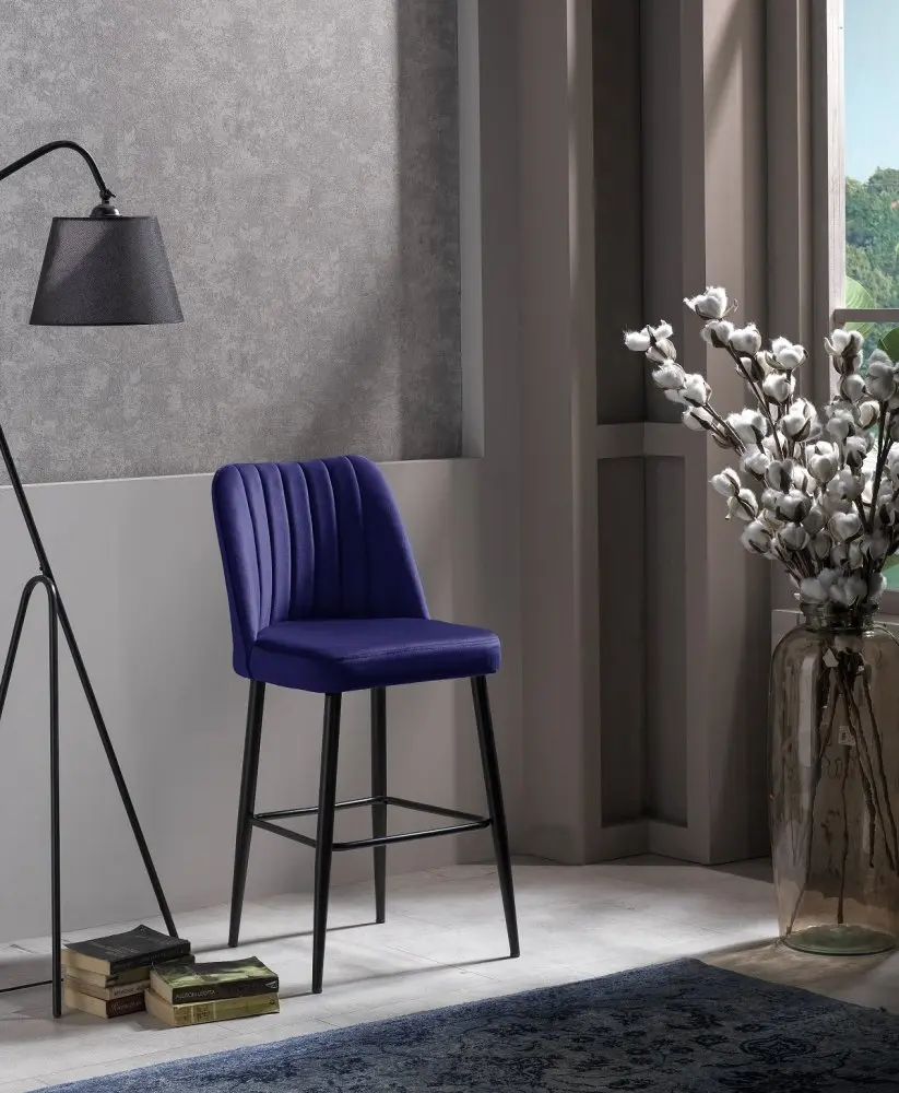 Bar Stool Set (4 Pieces) Vento - Sax Blue