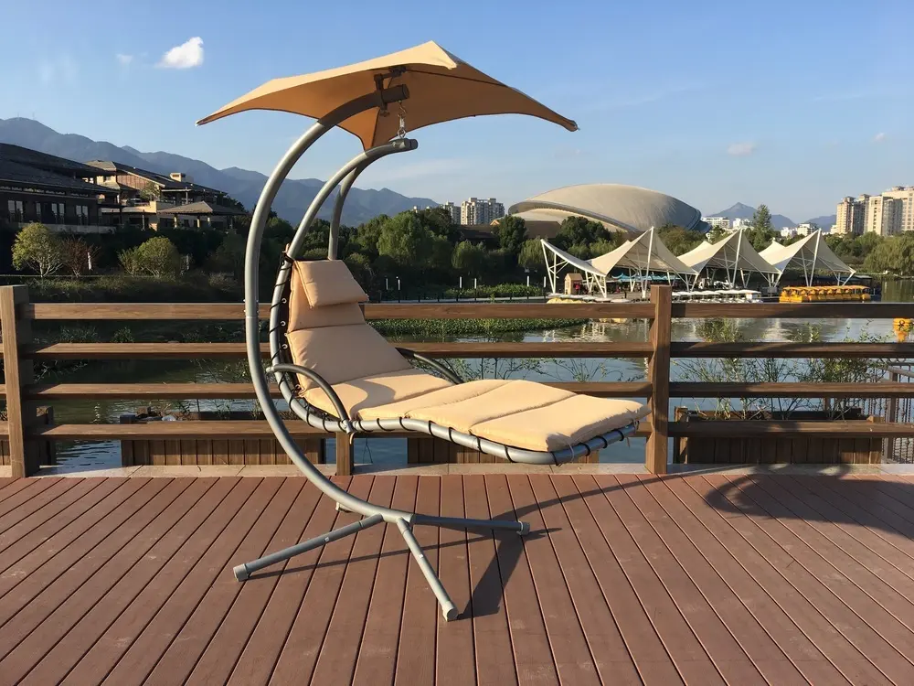 Rojaplast Zahradní závěsné relaxační křeslo 6119 béžové