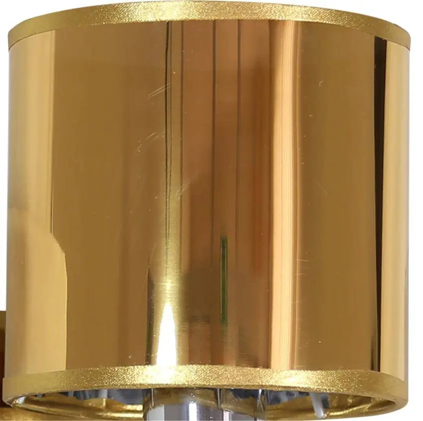 Stínidlo pro nástěnnou lampu Sylvana E14, lesklé zlato