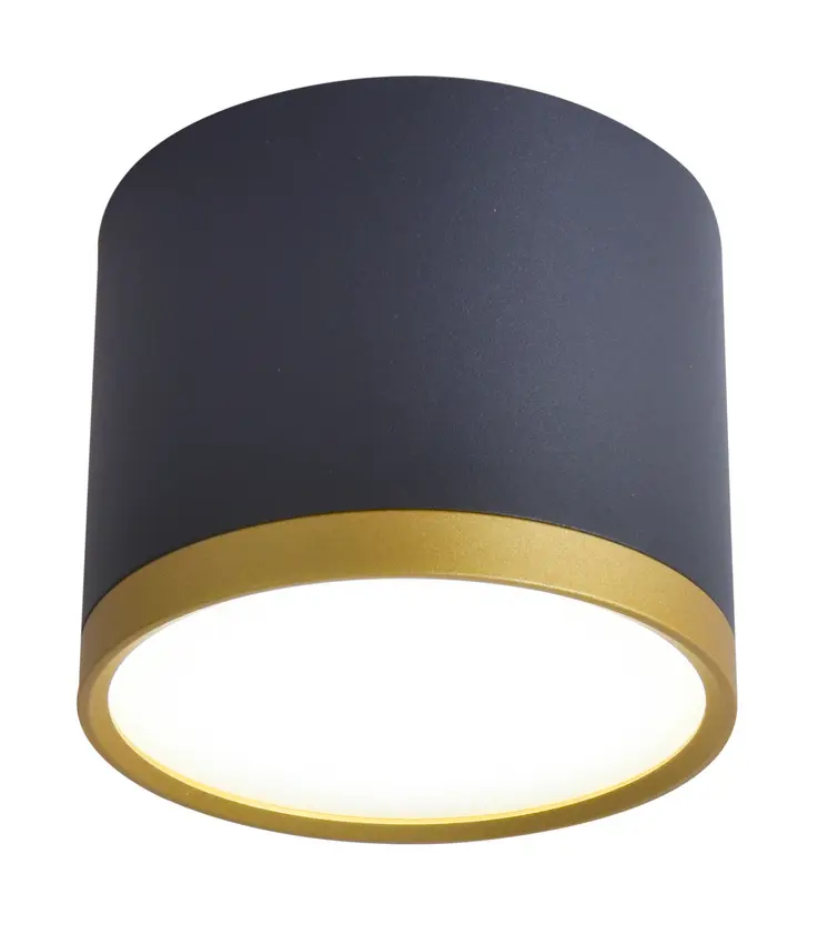 Stropní svítidlo TUBA zlaté + černé LED 9W 4000K