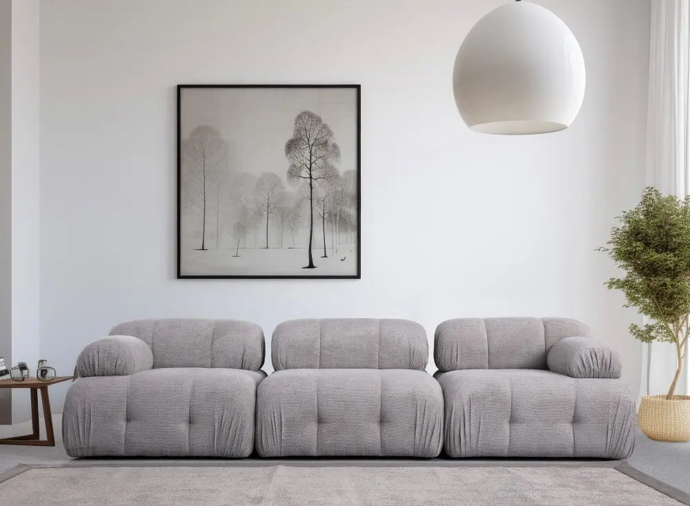 Trojmístná pohovka Petite 3 - Light Grey